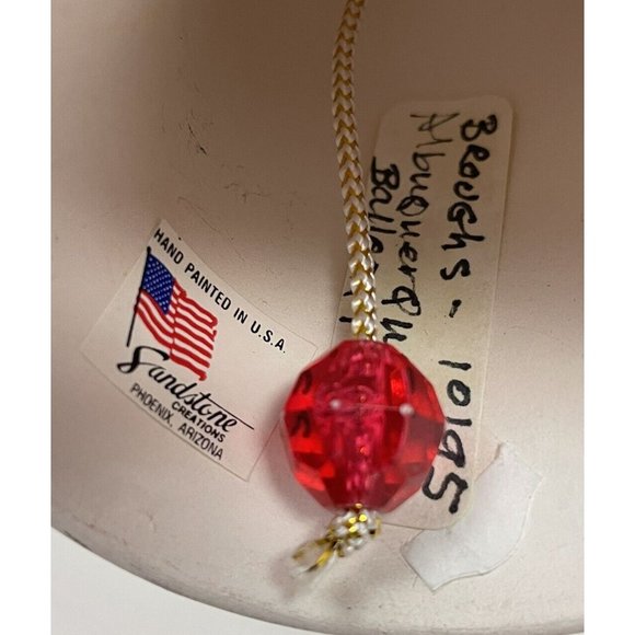 Sandstone Creations  DeGrazia Albuquerque Fiesta Christmas Bell Ornament - Picture 7 of 12